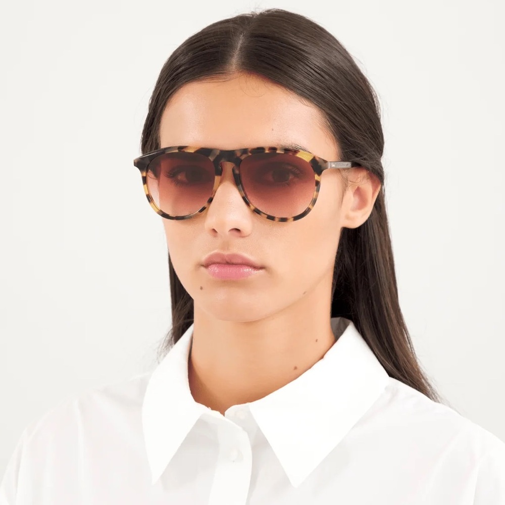 CHLOE HAVANA/ORANGE PILOT UNISEX SUNGLASSES CH0009S